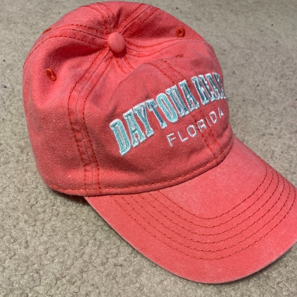 daytona beach florida pink baseball hat